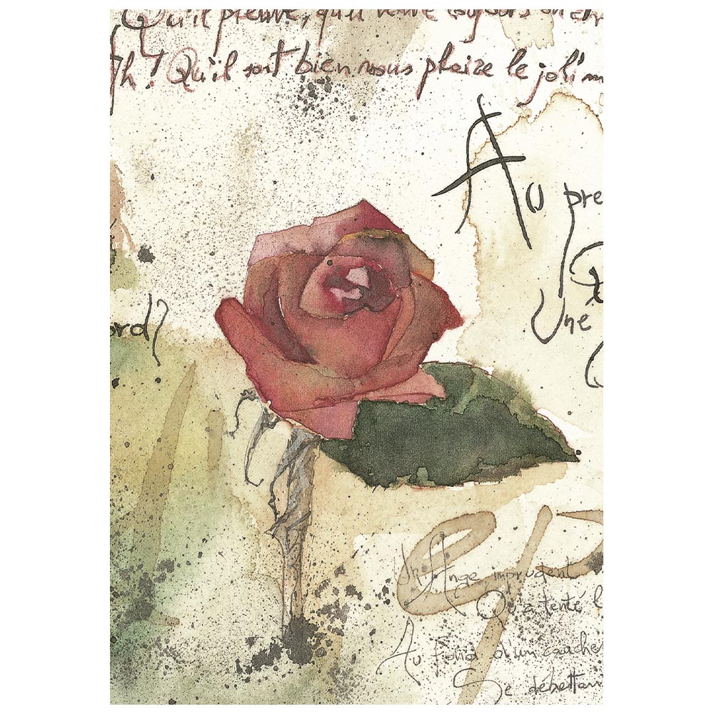 Stamperia  - Pack of 8 Mini Rice papers - A6 - Flowers and Poems