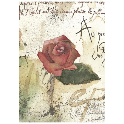 Stamperia  - Pack of 8 Mini Rice papers - A6 - Flowers and Poems