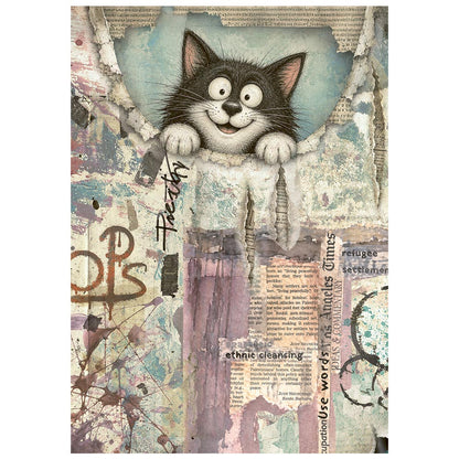 Stamperia  - Pack of 8 Mini Rice papers - A6 - Furry Friends 2