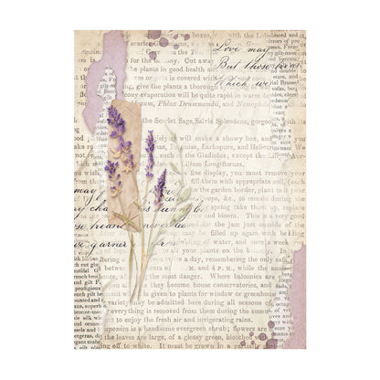 Stamperia  - Pack of 8 Rice papers -  10.5cm x 14.8cm - A6 -  Lavender