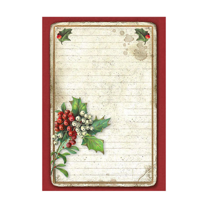 Stamperia  - Pack of 8 Rice papers -  10.5cm x 14.8cm - A6 - Classic Christmas