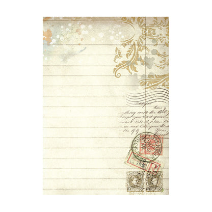 Stamperia  - Pack of 8 Rice papers -  10.5cm x 14.8cm - A6 - Art of Travelling