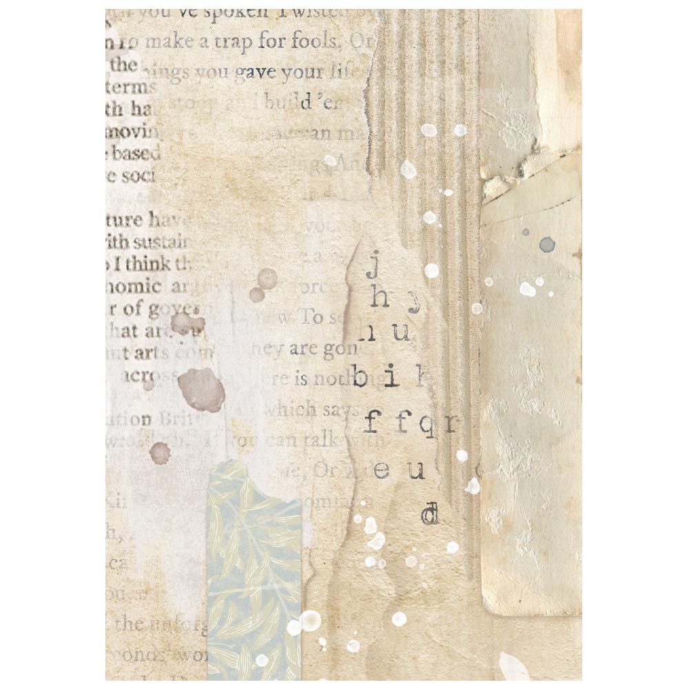 Stamperia  - Pack of 8 Rice papers -  4.14cm x 5.83 cm - Backgrounds A6 - Secret Diary