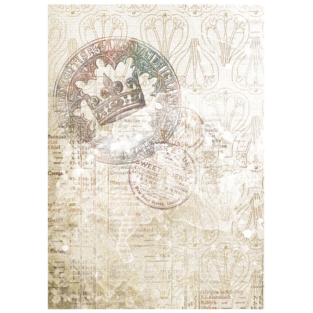 Stamperia  - Pack of 8 Rice papers - 4.14cm x 5.83 cm - Backgrounds A6 Our Way