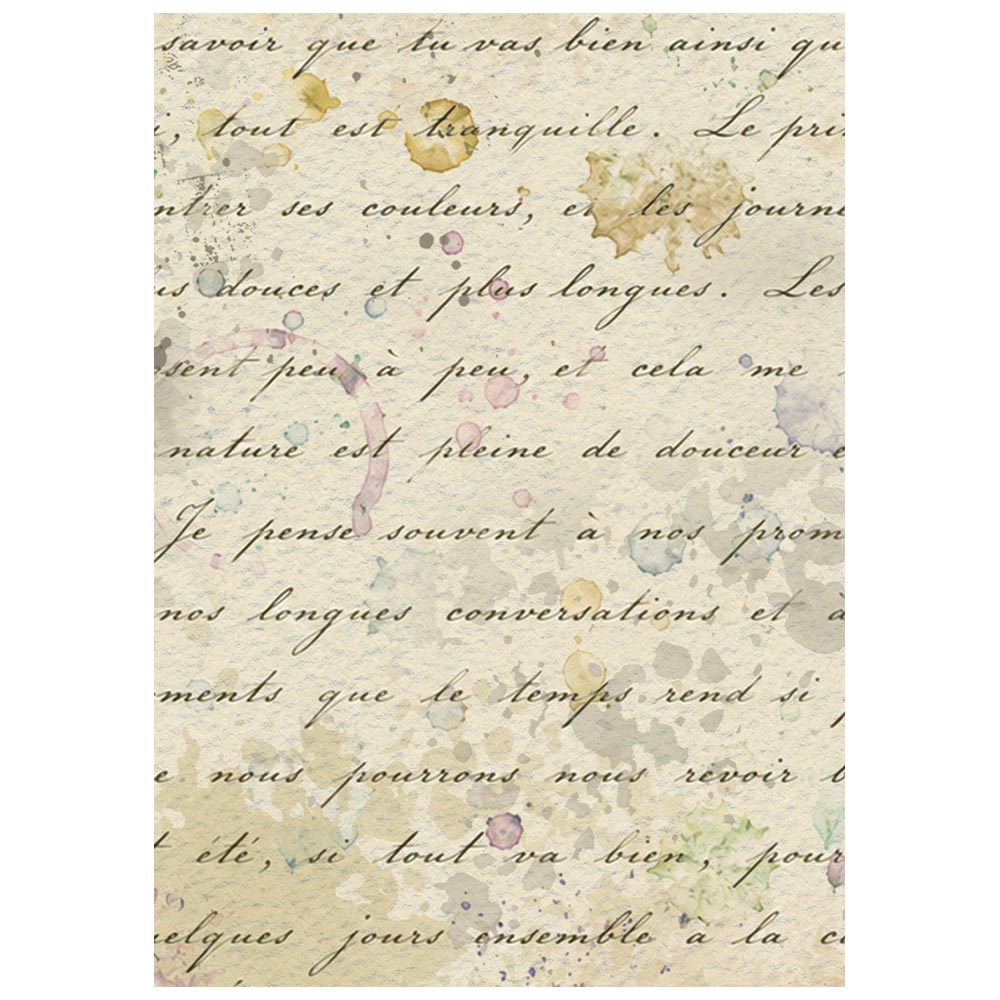 Stamperia  - Pack of 8 Rice papers - 4.14cm x 5.83 cm - Backgrounds A6 Flowers and Poems