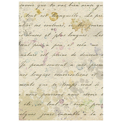 Stamperia  - Pack of 8 Rice papers - 4.14cm x 5.83 cm - Backgrounds A6 Flowers and Poems
