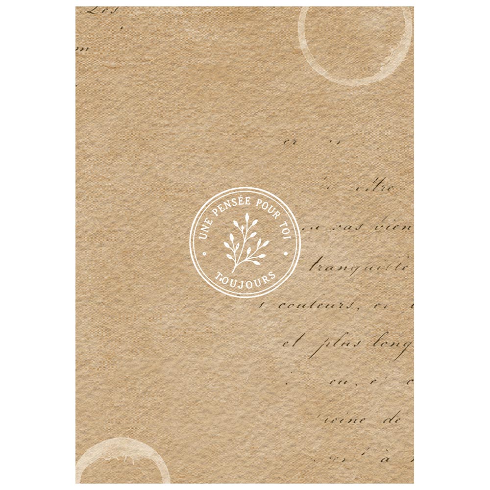 Stamperia  - Pack of 8 Rice papers - 4.14cm x 5.83 cm - Backgrounds A6 Flowers and Poems