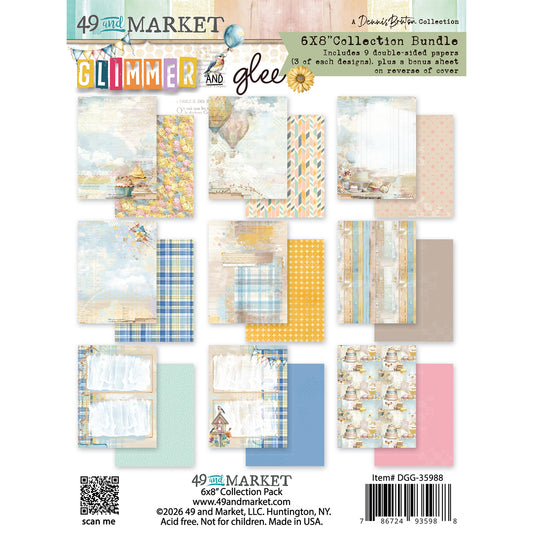 49 and Market - 6x8 Papercraft Essentials - Glimmer & Glee