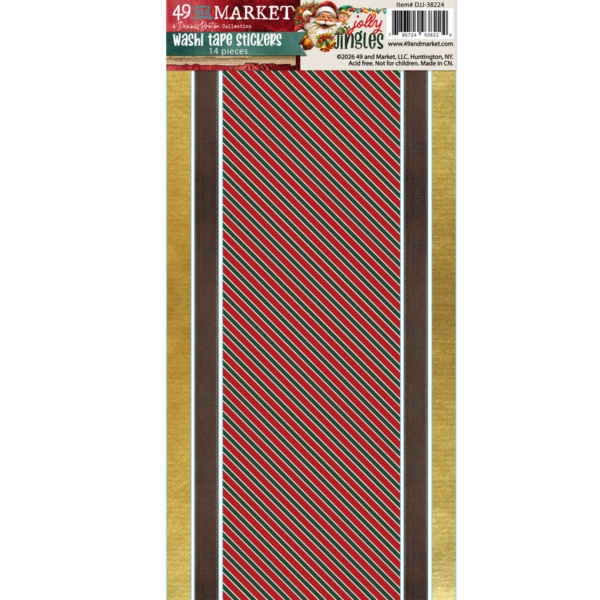 49 and Market - Washi Sheets Set - Jolly Jingles