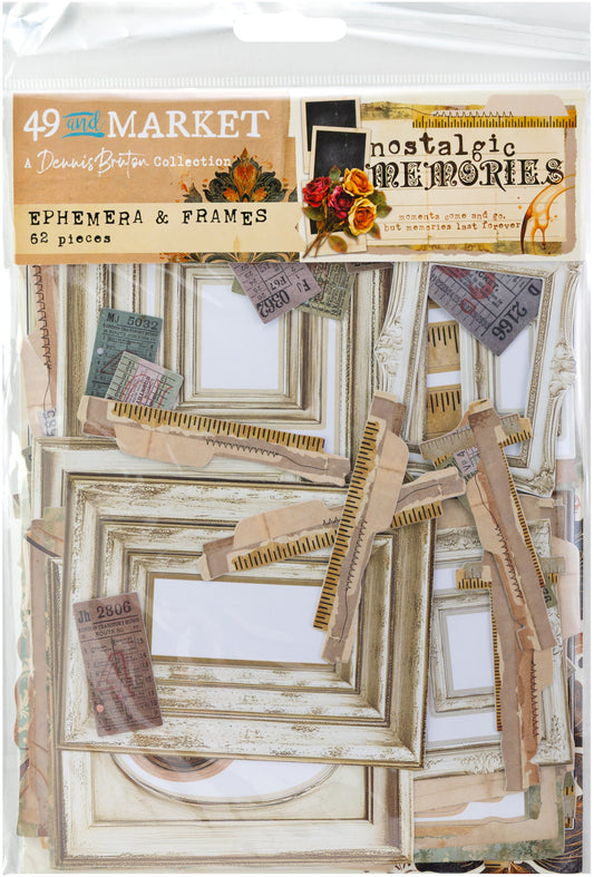 49 and Market  - Ephemera & Frames - 62 pieces