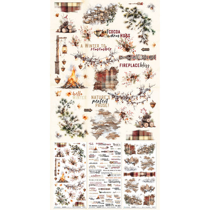 49 and Market - Rub On Transfers  - 3 Sheets 6x12' - Timber & Tweed