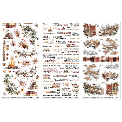 49 and Market - Rub On Transfers  - 3 Sheets 6x12' - Timber & Tweed