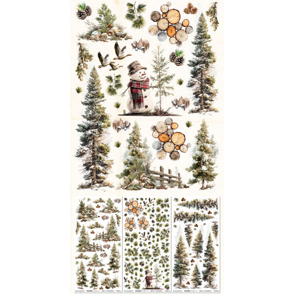 49 and Market - Rub On Transfers  - 3 Sheets 6x12' - Timber & Tweed