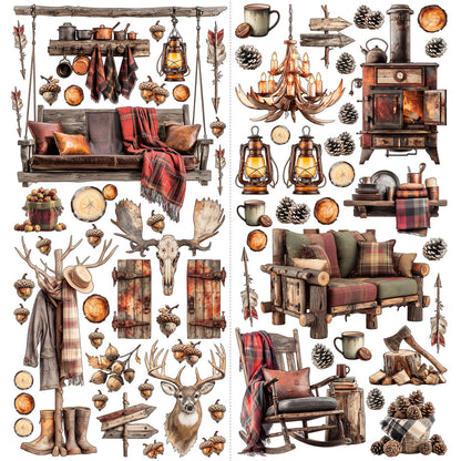 49 and Market - Laser cut Element Set - 137 pieces - Timber & Tweed
