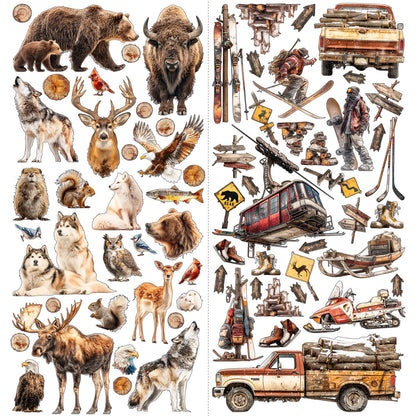 49 and Market - Laser cut Element Set - 137 pieces - Timber & Tweed