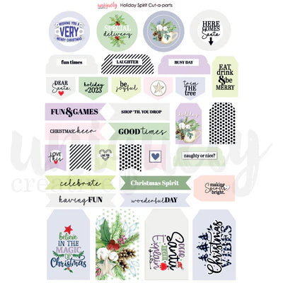 Uniquely Creative - Holiday Spirit - Cut-a-part Sheet