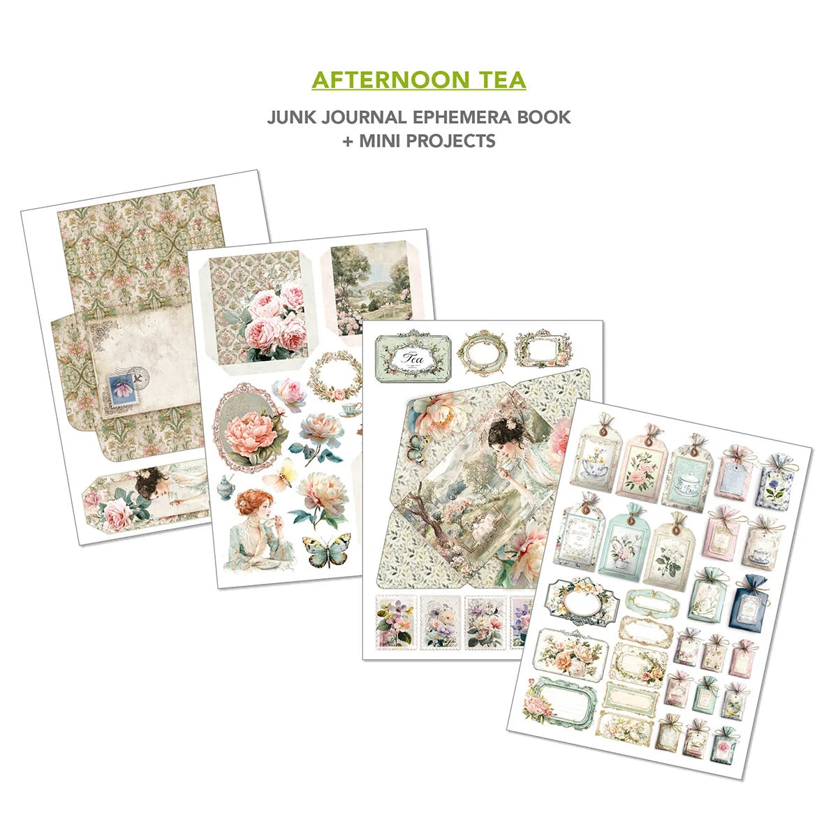 CIAO BELLA -Junk Journal & Ephemera Book - Afternoon Tea