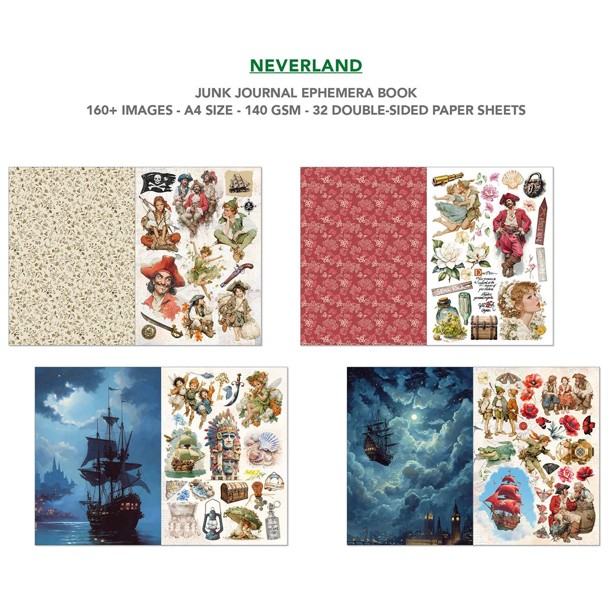 CIAO BELLA -Junk Journal & Ephemera Book - Neverland