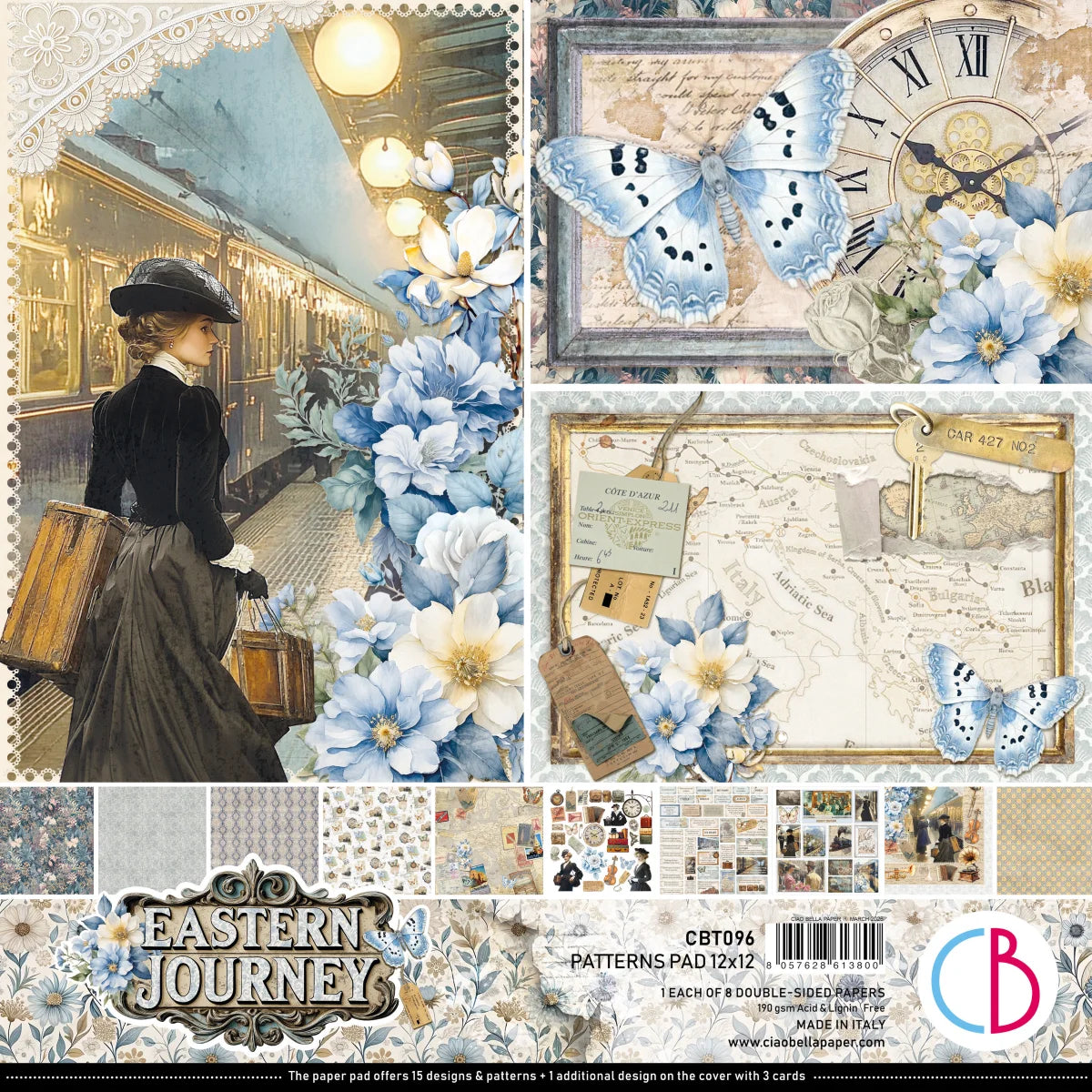 CIAO BELLA  - 12 x 12  Patterns Pad - Eastern Journey