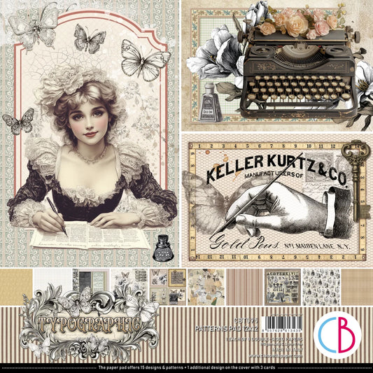CIAO BELLA  - 12 x 12  Patterns Pad - Typographic