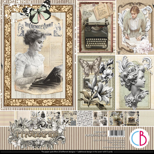 CIAO BELLA  - 12 x 12 Typographic Paper pad