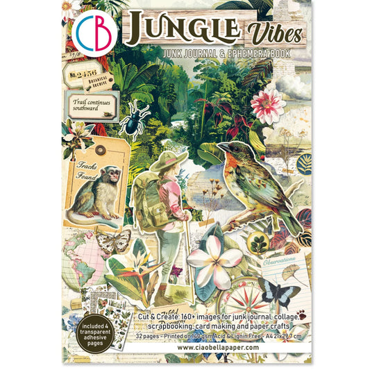 CIAO BELLA -Junk Journal & Ephemera Book - Jungle Vibes