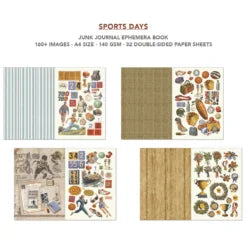 CIAO BELLA -Junk Journal & Ephemera Book - Sports Days