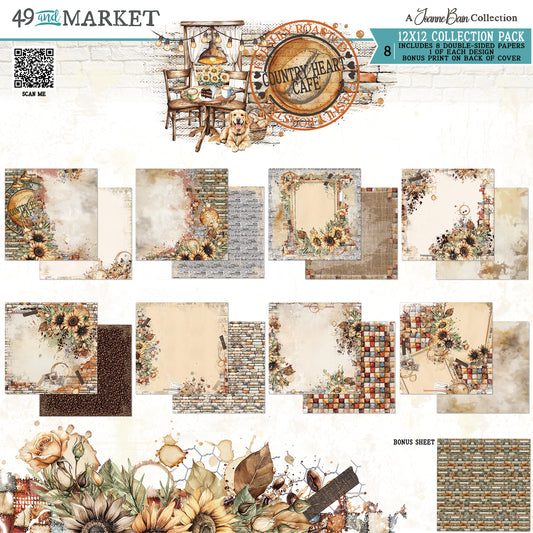 49 and Market - 12 x 12 paper pack - Country Heart Cafe