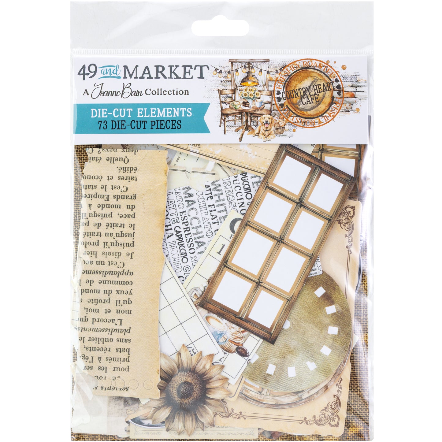 49 and Market - Die-Cut Elements - 73 pieces - Country Heart Cafe