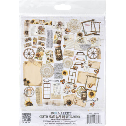 49 and Market - Die-Cut Elements - 73 pieces - Country Heart Cafe