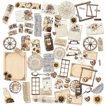 49 and Market - Die-Cut Elements - 73 pieces - Country Heart Cafe