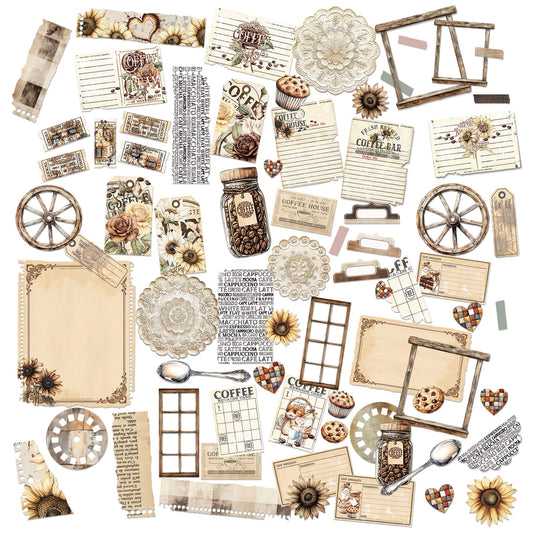 49 and Market - Die-Cut Elements - 73 pieces - Country Heart Cafe