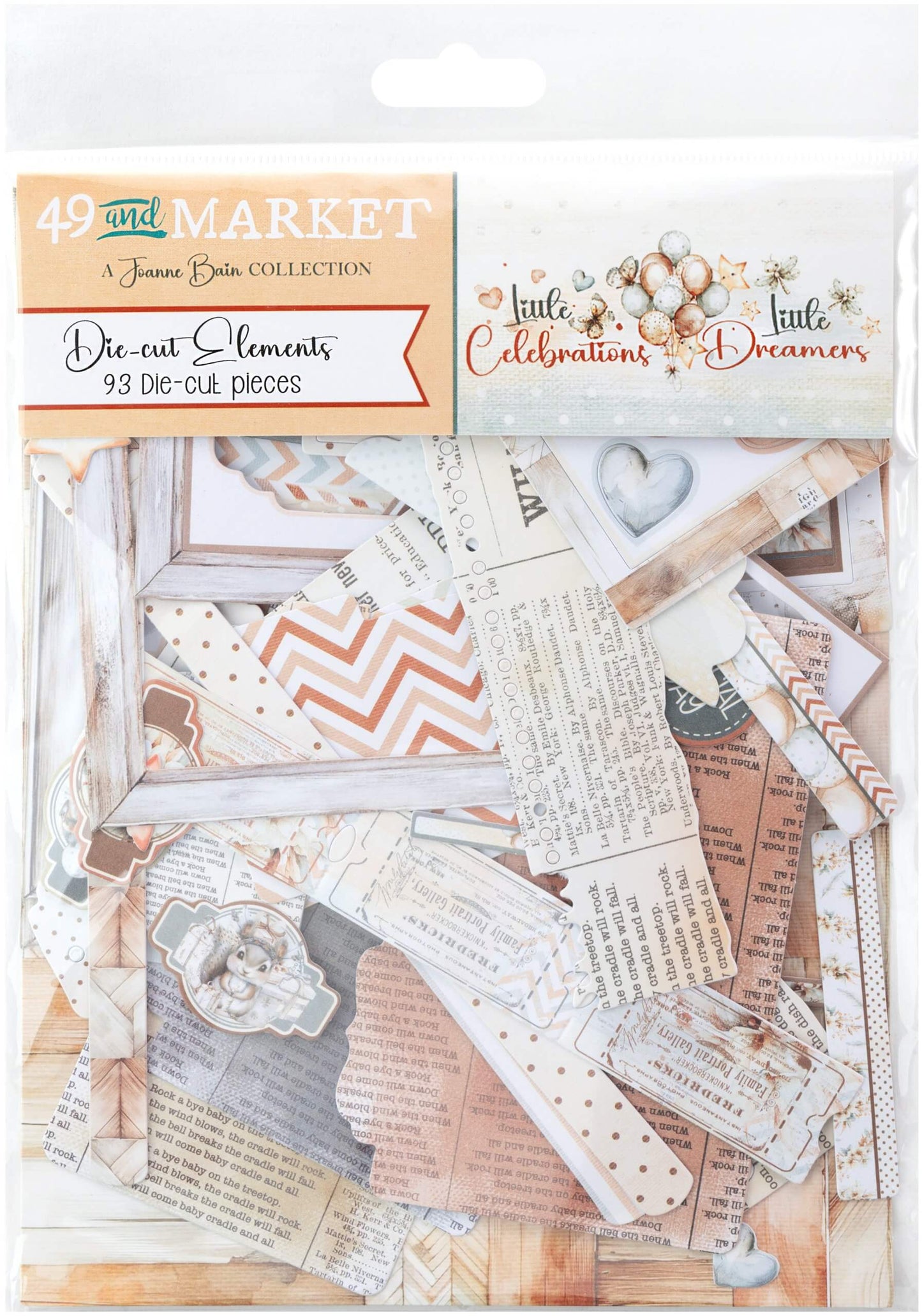49 and Market - Little Dreamers & Little Celebrations - Die cut elements 93 die cut pieces