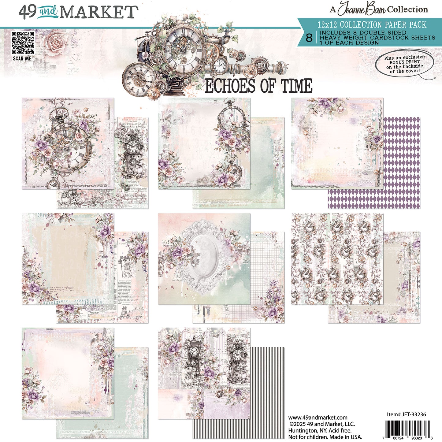 49 and Market - 12 x 12 paper pack - Echoes of Time