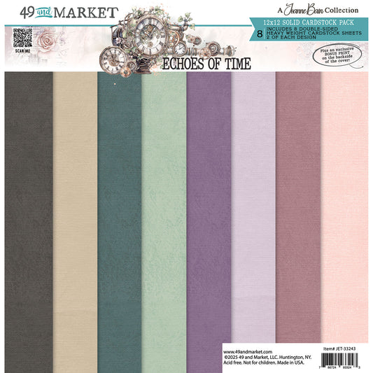 49 and Market - 12 x 12 Solid Cardstock Pack - Echoes of Time