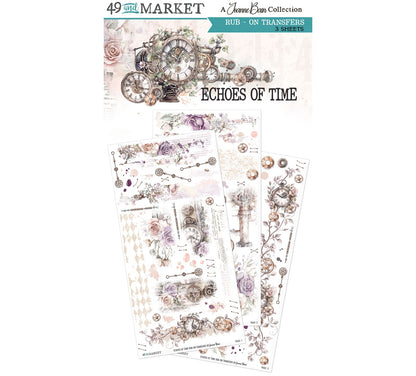 49 and Market - Rub On Transfers - Echoes of Time - 3 Sheets