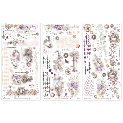 49 and Market - Rub On Transfers - Echoes of Time - 3 Sheets