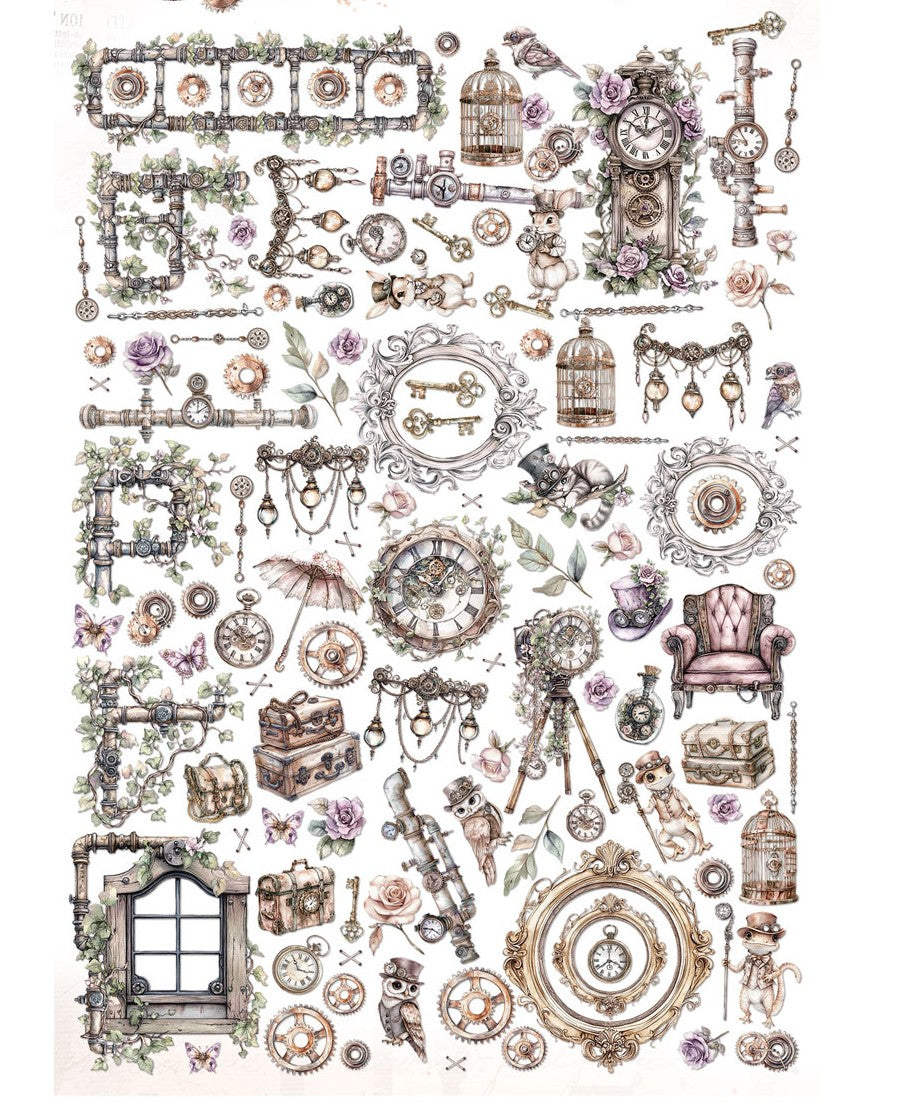 49 and Market - Laser Cut elements - Echoes of Time -  113 Pieces