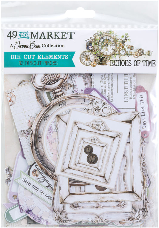 49 and Market - Die Cuts Elements - Echoes of Time - 83 Die-cut elements
