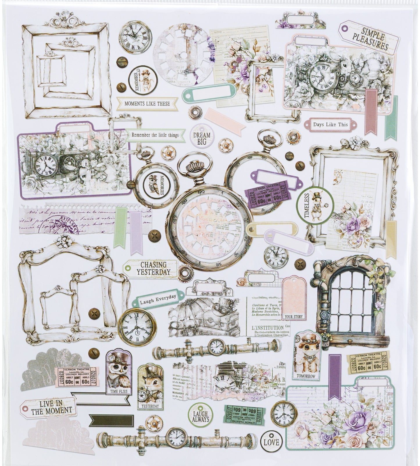 49 and Market - Die Cuts Elements - Echoes of Time - 83 Die-cut elements