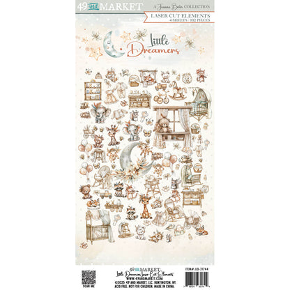 49 and Market - Little Dreamers - Laser Cut elements - 102 pieces