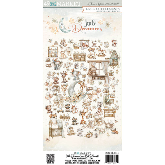 49 and Market - Little Dreamers - Laser Cut elements - 102 pieces