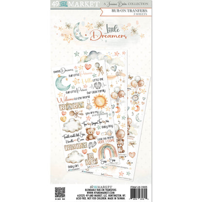 49 and Market - Little Dreamers - Rub On Transfers