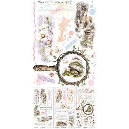 49 and Market - Blendable Rub On Transfers  - 3 Sheets 6x12' - The Looking Glass