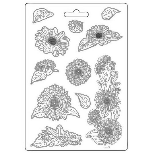 Stampera- Soft Mould A4 -  Sunflower Art*