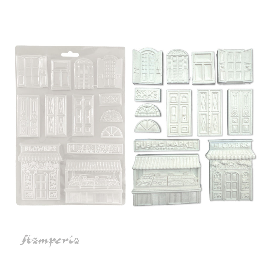 Pre Order - Stampera- Soft Mould A4 - Art of Travelling doors and window