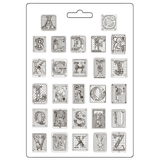 Pre Order - Stampera- Soft Mould A4 - Master Magic alphabet