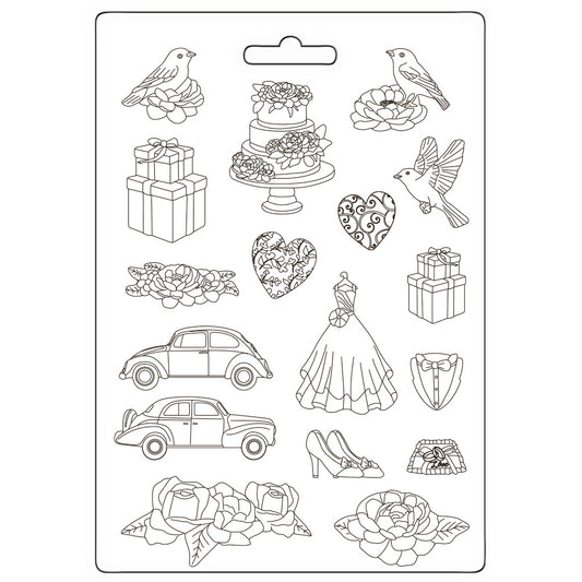 Stamperia- Soft Mould A4 - Timeless