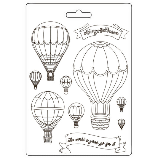 Stamperia- Soft Mould A5 - Timeless Balloons