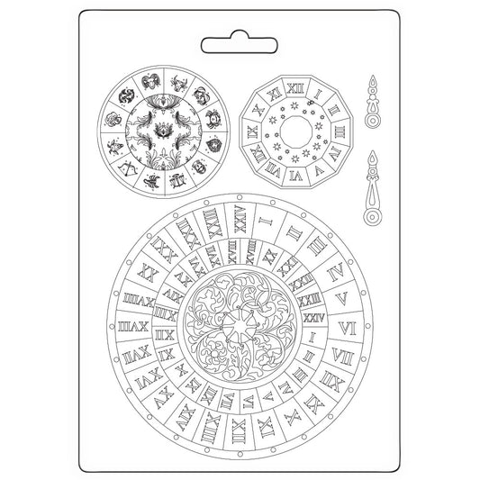 Stamperia- Soft Mould A5 - Venice city of art clocks